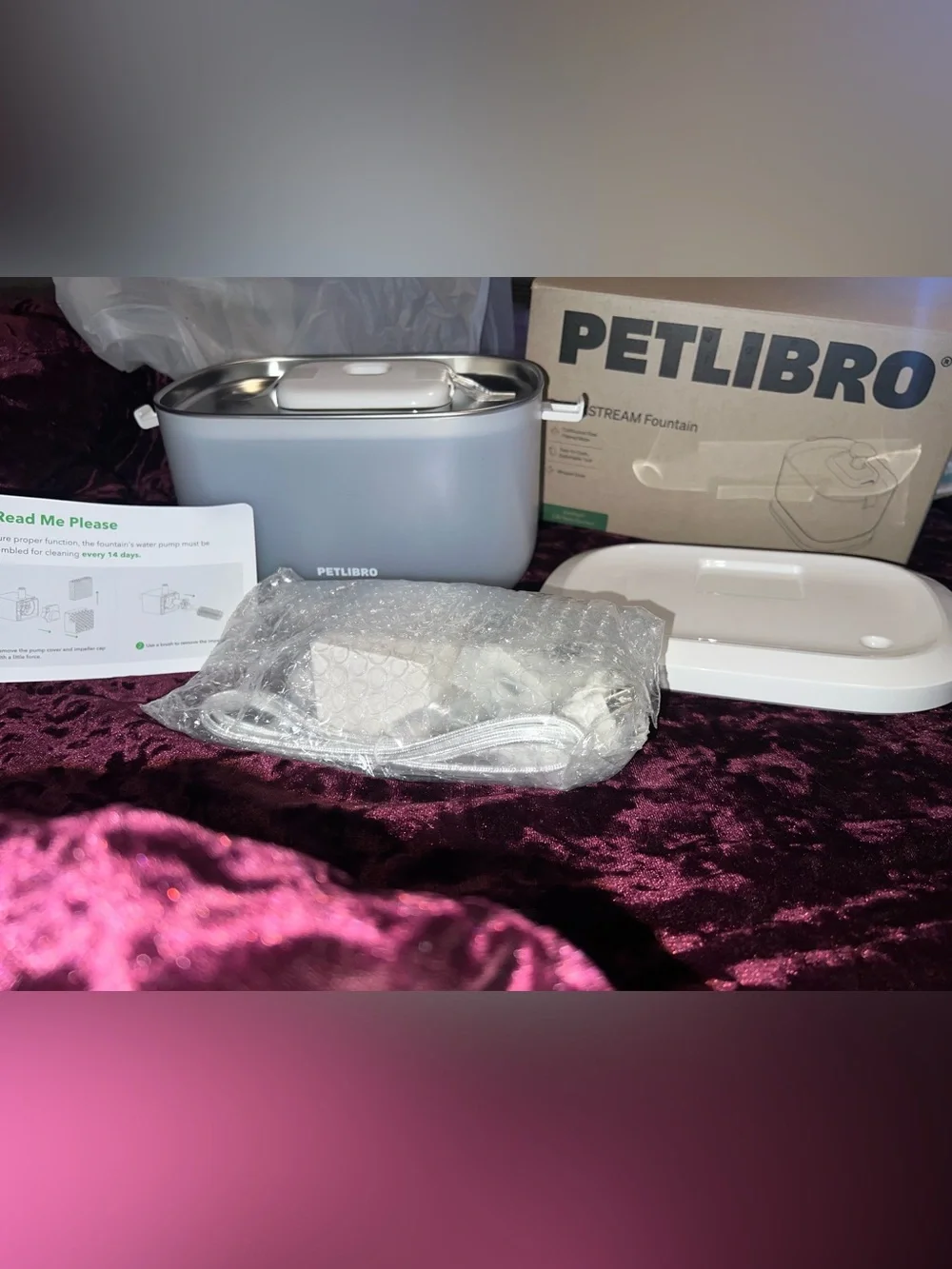 NIB Petlibro Dockstream RFID Smart Water Fountain
